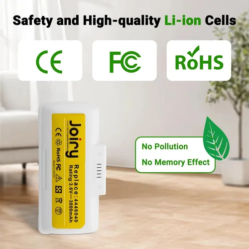 Vista 7 de Joiry Paquete de 2 baterías de repuesto de iones de litio de 3.6 V 3000 mAh compatibles con iRobot Braava Jet 240 Robots de mopa de piso
