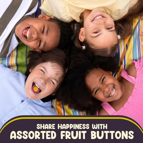 Vista 6 de Caramelos duros surtidos de botones de frutas – 5 libras aproximadamente 400 piezas de dulces surtidos – Caramelos navideños a la antigua moda