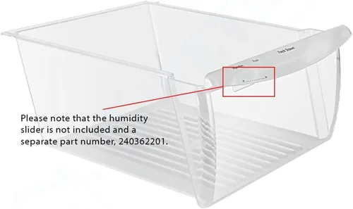 Vista 4 de Contenedor para verduras MEJORADO Lifetime Appliance 240351061 de por vida compatible con refrigerador Frigidaire