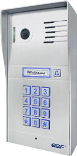 Vista 2 de GBF Sistema de intercomunicación inteligente de video para puerta y timbre (PL963PM-POE), 1080P HD, teclado inteligente, funciona con ONVIF, POE