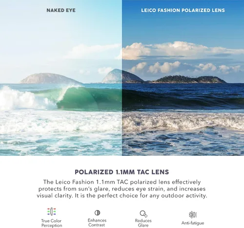 Vista 4 de LEICO FASHION Gafas de sol polarizadas retro para niños y niñas de 3 a 12 años inastillables con protección UV para niños pequeños
