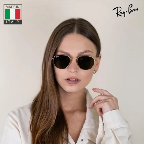 Vista 6 de Ray-Ban RB3548N Lentes planas hexagonales, gafas de sol cuadradas y redondas con kit oficial de gafas
