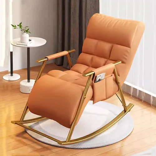 Vista 12 de Mecedora reclinable ajustable para balcón y patioSilla moderna para exteriores para sala de estar y ocio, muebles cómodos de relajación, marco
