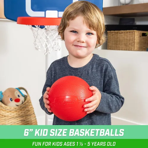 Vista 2 de GoSports Bolas de repuesto de 6 pulgadas para Little Tikes, Tot Shot y otros aros de baloncesto para niños, paquete de 3 pelotas de baloncesto