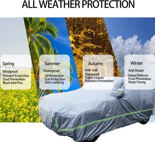Vista 4 de Funda impermeable para automóvil para todo tipo de clima, compatible con Land Rover Defender 110 2020-2024, cubierta de protección exterior