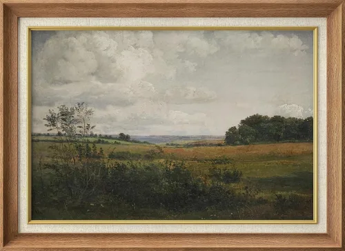 Vista 18 de MUDECOR Claude Monet - Arte artístico enmarcado prémium para pared, camino a través del maíz en Pourville, ilustraciones históricas culturales