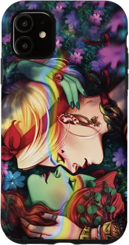 Vista 8 de iPhone 16 DC Comics Pride Harley Quinn & Poison Ivy Nose Touch Case
