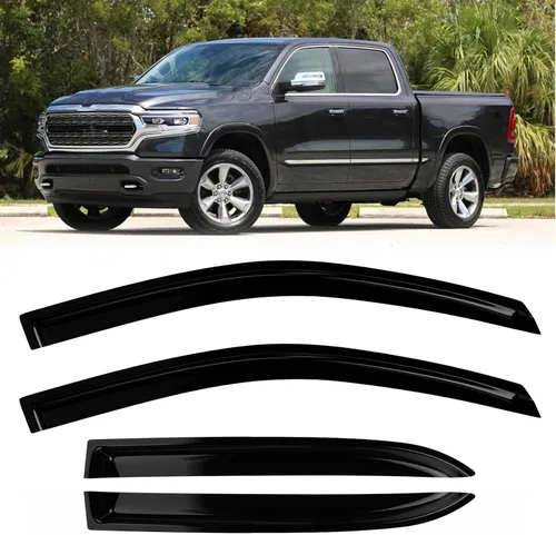 Vista 38 de Protectores de lluvia de ventana para Ford F150 SuperCab 2004-2014 2 piezas deflector de ventana para 09-14 F-150 con 2 puertas delanteras
