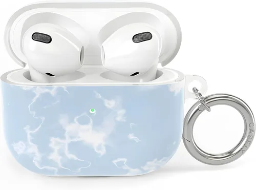 Vista 23 de Casely Funda compatible con AirPods 3 All Smiles Funda para AirPods con adhesivo de cara sonriente