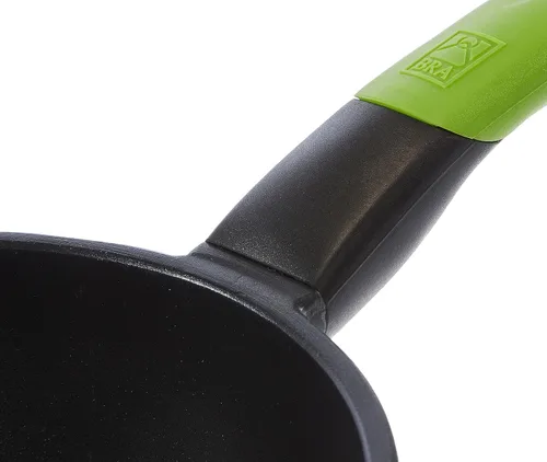 Vista 5 de BRA Prior Wok, 24 cm, Cast Aluminium with Non-Stick Teflon Innovations PFOA-Free, Suitable for All Heat Sources Including Induction
