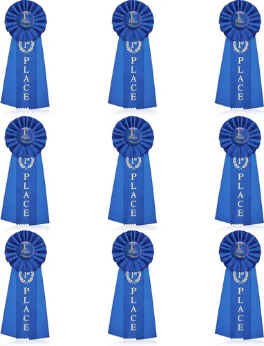 Vista 9 de Lewtemi 6 paquetes de cintas de premio del 1er lugar Roseta azul ganador