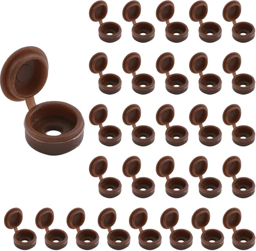 Vista 7 de INCREWAY 100 tapas de plástico para tornillos y arandelas plegables M3, cubiertas decorativas (negro)