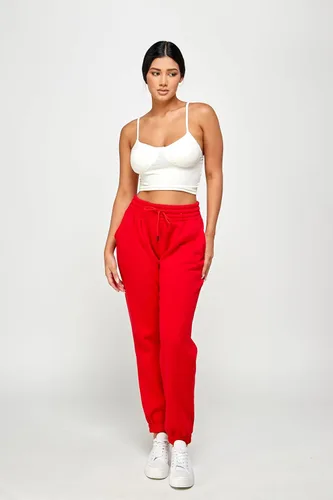 Vista 38 de IUUI Pantalones deportivos de cintura alta para mujer, con bolsillos, de algodón, holgados, atléticos