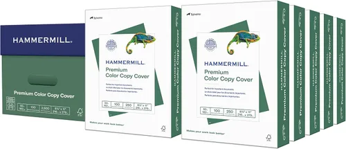 Vista 9 de Hammermill Cartulina, copia a color premium, 60 libras, 8.5 x 11-100 brillante, hecha en los Estados Unidos, 122549R, blanco, 1 paquete (250 hojas)