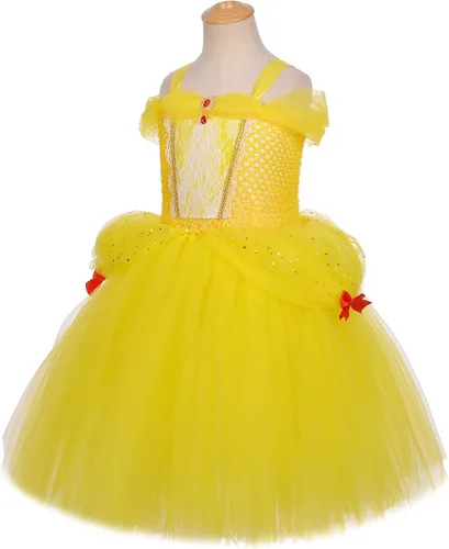Vista 3 de Tutu Dreams Vestido tutú de princesa para niñas con accesorios completos para fiesta de cumpleaños, ropa, regalos para niños