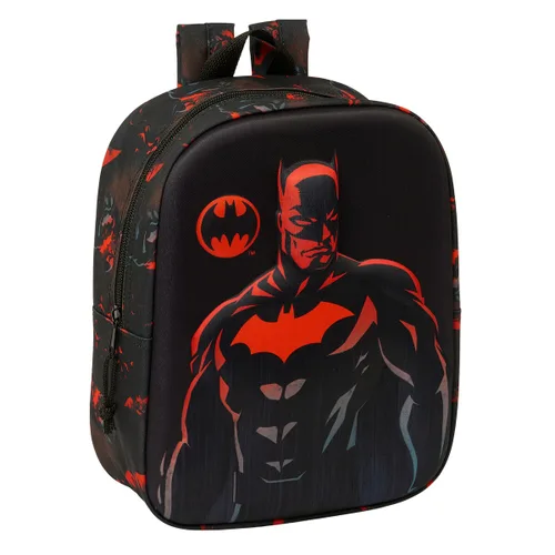 Vista 2 de Mochila Escolar Batman Negro 22 x 27 x 10 cm 3D