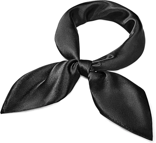 Vista 12 de American Trends Bufanda de seda para mujer, bufandas de satén para la cabeza, bufanda cuadrada para el cuello, bufanda ligera de seda como bandana