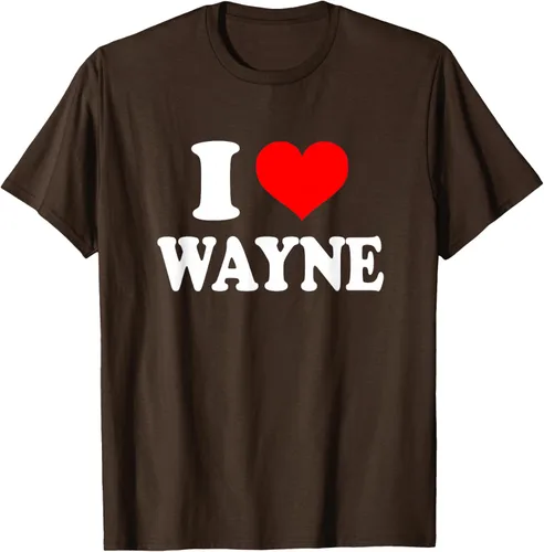 Vista 51 de Wayne - Camiseta I Heart Wayne - I Love Wayne, Negro, S