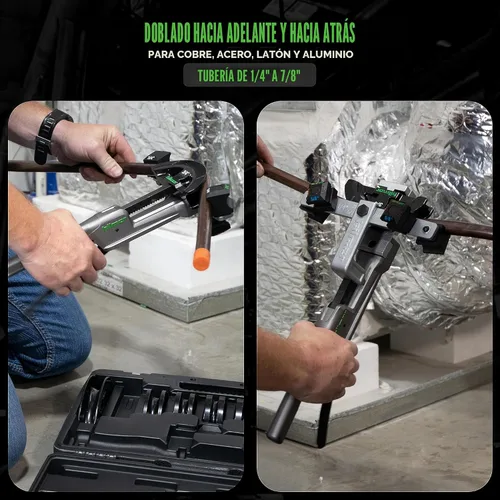 Vista 5 de Hilmor 1926598 Bender Kit compacto con plegado reversible