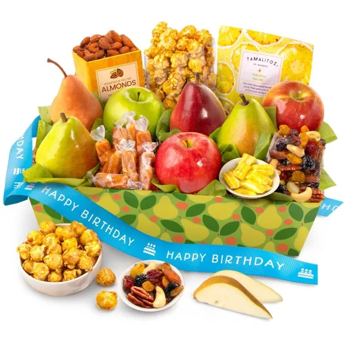 Vista 13 de A Gift Inside Get Well Soon Orchard Delight Fruta y Gourmet - Canasta de Regalo