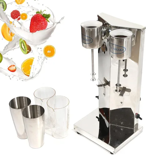 Vista 13 de Mezclador de leche de 110 V, 180 W, 22.0 fl oz, mezclador de soporte, mezclador de cóctel, mezclador de bebidas eléctricas, 18000RMP, máquina
