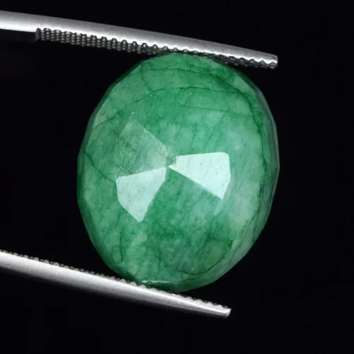 Vista 3 de Increíble 20.00ct. Corte ovalado verde esmeralda gemaEGL certificado colombiano Natural Gemstone de-032