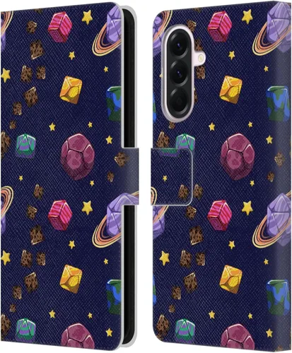 Vista 60 de Head Case Designs Officially Licensed Carla Morrow Colorful Space Dice Patterns Leather Wallet Case Compatible with Samsung Galaxy A07 4G