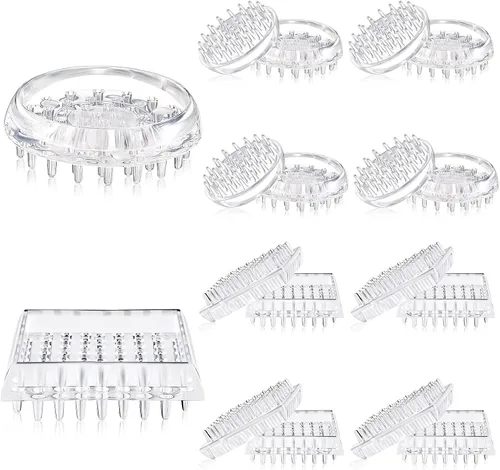 Vista 9 de Queekay 8 protectores de alfombras, copas con púas para patas de muebles