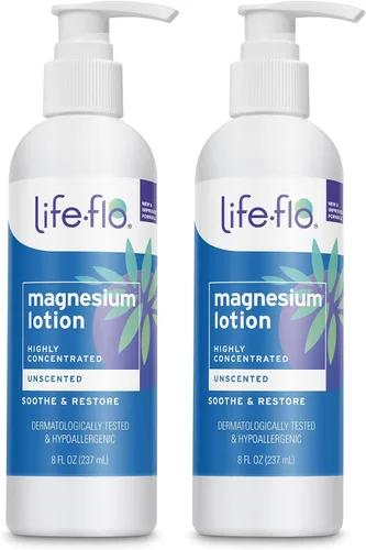 Vista 7 de LIFE-FLO Loción de magnesio - Loción de magnesio altamente concentrada para niños y adultos - Calma los músculos y las articulaciones cuando se