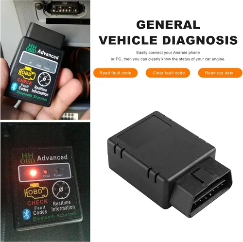 Vista 6 de Escáner Bluetooth OBD2 para automóvil, herramienta de escaneo OBDII inalámbrico, lector de código de diagnóstico de motor automático, probador