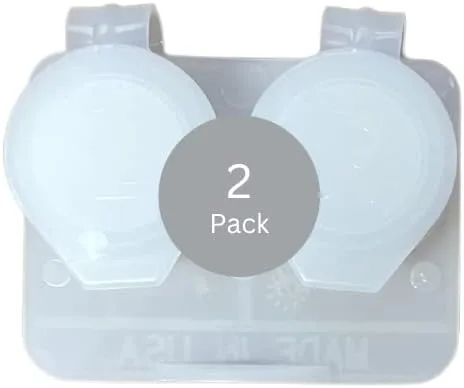 Vista 3 de Deep Well Flip-top Clear Estuches de lentes de contacto (12)