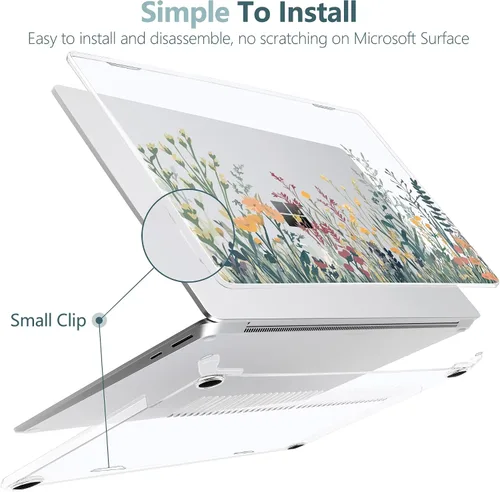 Vista 4 de Batianda Funda para portátil Microsoft Surface de 15 pulgadas para negocios 8ª edición 2026 y Surface Laptop 7 2024, carcasa protectora delgada