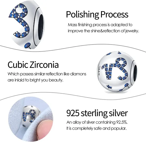 Vista 45 de Pandach 12 dijes de cumpleaños con signo del zodiaco de plata de ley 925 con piedra natal para mujer, pulsera, collar, pulsera, regalo para mujeres