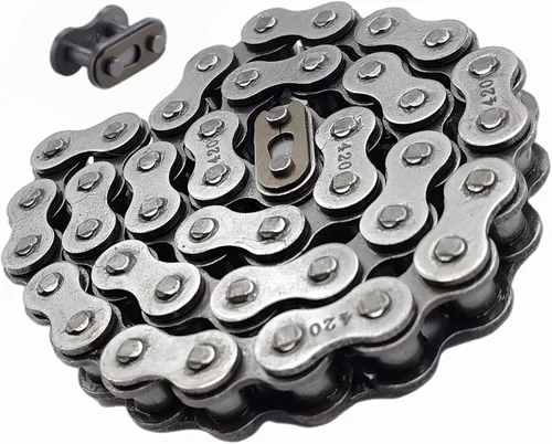 Vista 4 de Cadena delantera de mini bicicleta compatible con Coleman CT200U CT200U-EX BT200X Cadena de mini bicicleta MB200 MB165 Baja Warrior Heat Mini Baja
