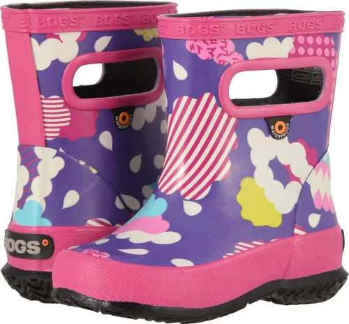 Vista 5 de BOGS Botas de lluvia de goma impermeables para niños y niñas Negro