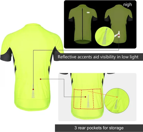 Vista 7 de ARSUXEO Maillot Ciclista Básico Hombre Talla L