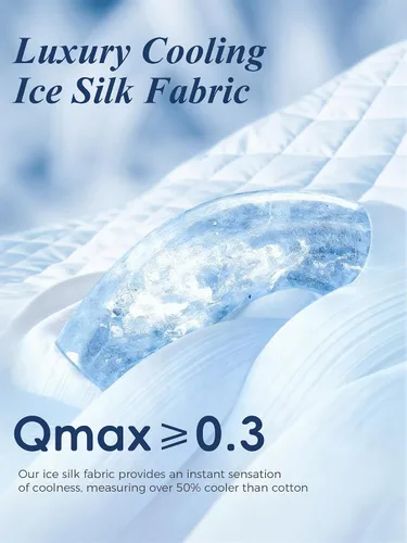 Vista 4 de Cubrecolchón de espuma viscoelástica tamaño individual, doble capa de espuma viscoelástica de gel y almohada superior para alivio de presión