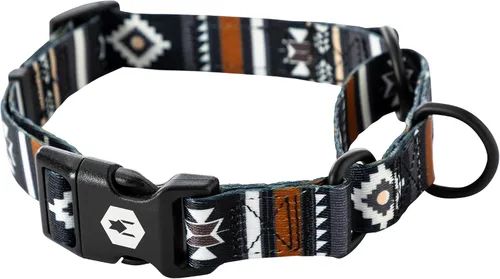 Vista 9 de Wolfgang - Collar de perro Martingala resistente con hebilla de nailon de liberación rápida para caminar y entrenar, estampado BrookTrout, grande