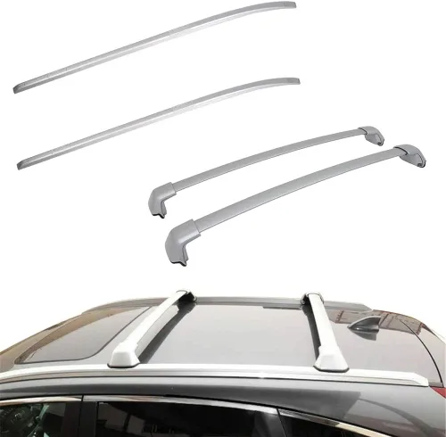 Vista 7 de ANTS PART Barras transversales para portaequipajes para Honda CRV CR-V 2012 Barras cruzadas (negro)