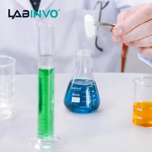 Vista 7 de Frasco Erlenmeyer de vidrio de 33.8 fl oz, frasco cónico graduado de boca estrecha con punto de marcado, juego de 3 frasco de vidrio de borosilicato