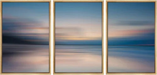 Vista 40 de wall26 Lienzo enmarcado para pared, juego de arte de noche estrellada sobre montañas, cielo nocturno tranquilo, naturaleza, desierto, fotografía