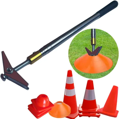 Vista 10 de Versatyle Easy Cone Pickup Stick Selector de cono retráctil superior para deportes, tráfico y conos al aire libre Funciona con la mayoría