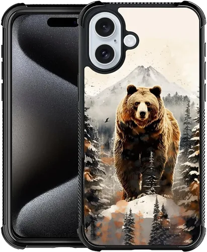 Vista 38 de Funda compatible con iPhone 15, diseño de elefantes africanos, diseño increíble a prueba de golpes, antiarañazos, carcasa trasera de policarbonato