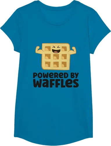 Vista 47 de Camiseta de gofres para el desayuno con diseño de gofres, Blanco, S