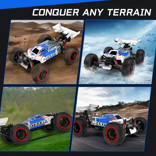 Vista 7 de ITEFDTUTNE 1:16 Autos de control remoto sin escobillas, camión RC eléctrico todo terreno fuera de carretera de hasta 62 mph, camión monstruo RC 4WD