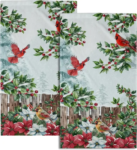 Vista 24 de Giwawa Juego de 2 toallas de mano vintage con diseño de oso y ciervo, diseño de alce y árbol, toalla de cara súper suave para baño, cocina, hombre