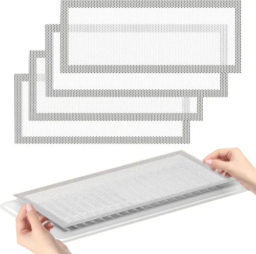 Vista 17 de 4 fundas magnéticas de ventilación blancas, cubiertas magnéticas de ventilación de 4 x 10 pulgadas con pantalla de malla para registros de Blanco