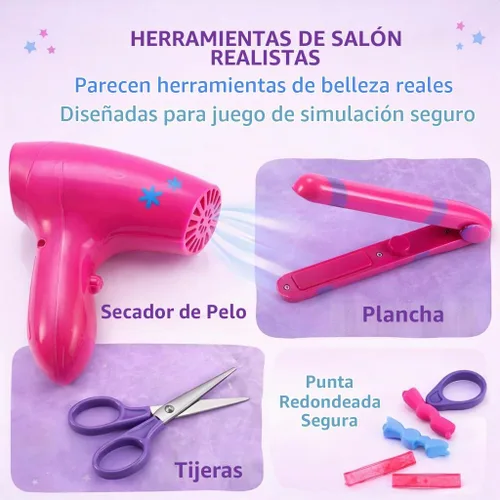 Vista 5 de Liberty Imports juego de peluquería, salón de belleza, boutique de moda