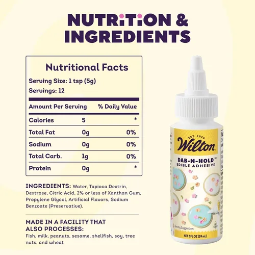 Vista 6 de Adhesivo comestible "Dab-N-Hold" de Wilton, Transparente