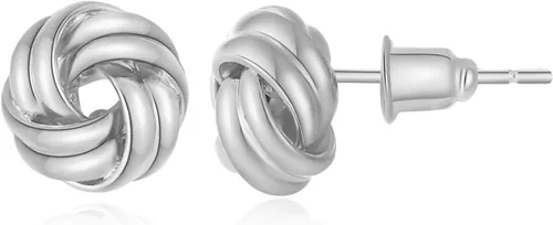 Vista 21 de Aretes chapados en oro de 14 quilates para mujer, joyería gruesa Corazón de oro de 14 quilates